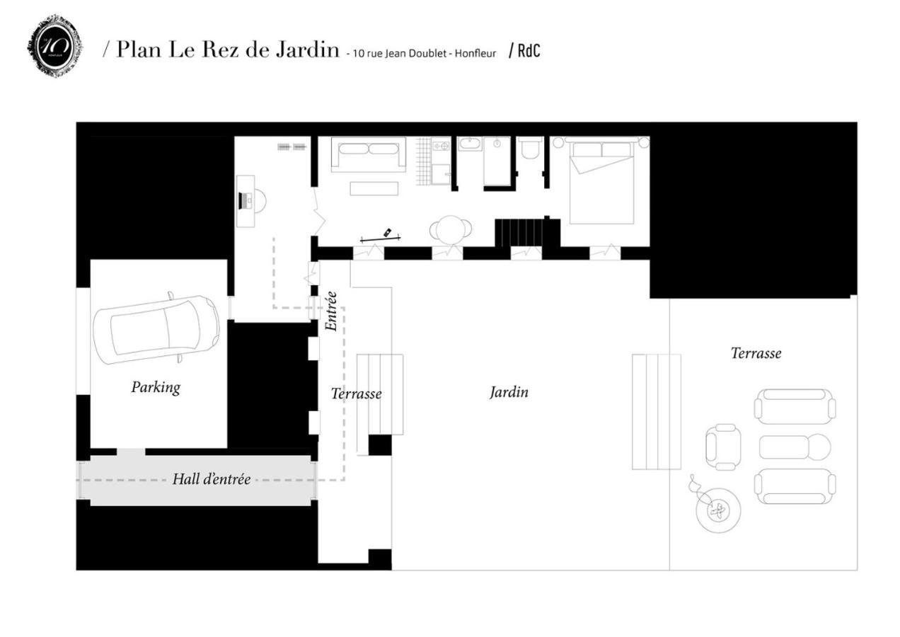 Le 10Honfleur Appartement Buitenkant foto